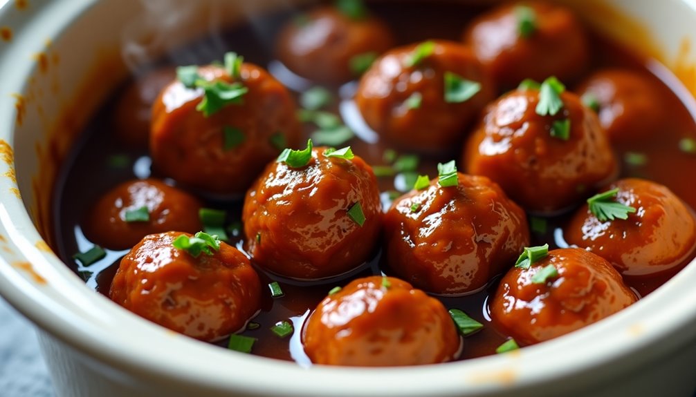 appetizing savory tangy meatball dish