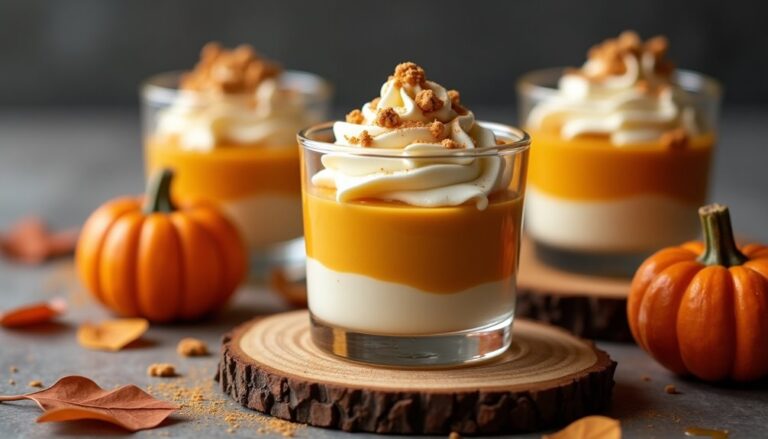 autumn desserts with pumpkin delights