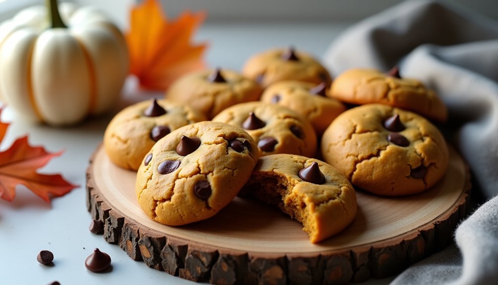 autumnal baked chocolate flecked delight