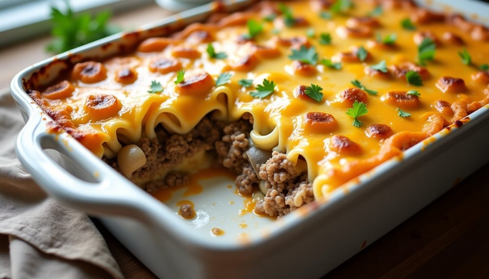baked beef stroganoff with noodles