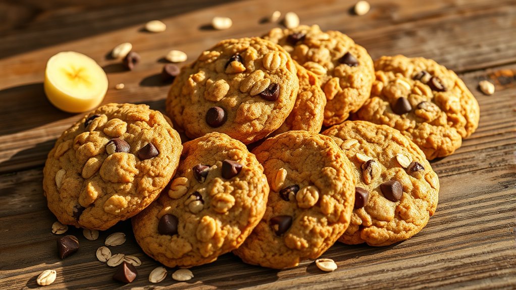 baked oatmeal banana cookie treat