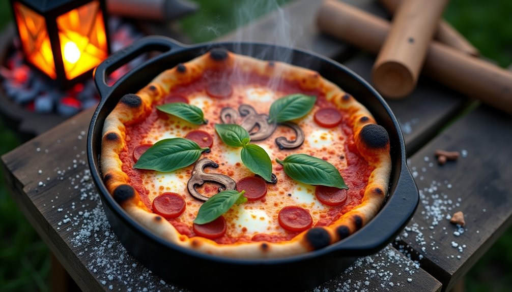 baking pizza in dutch oven