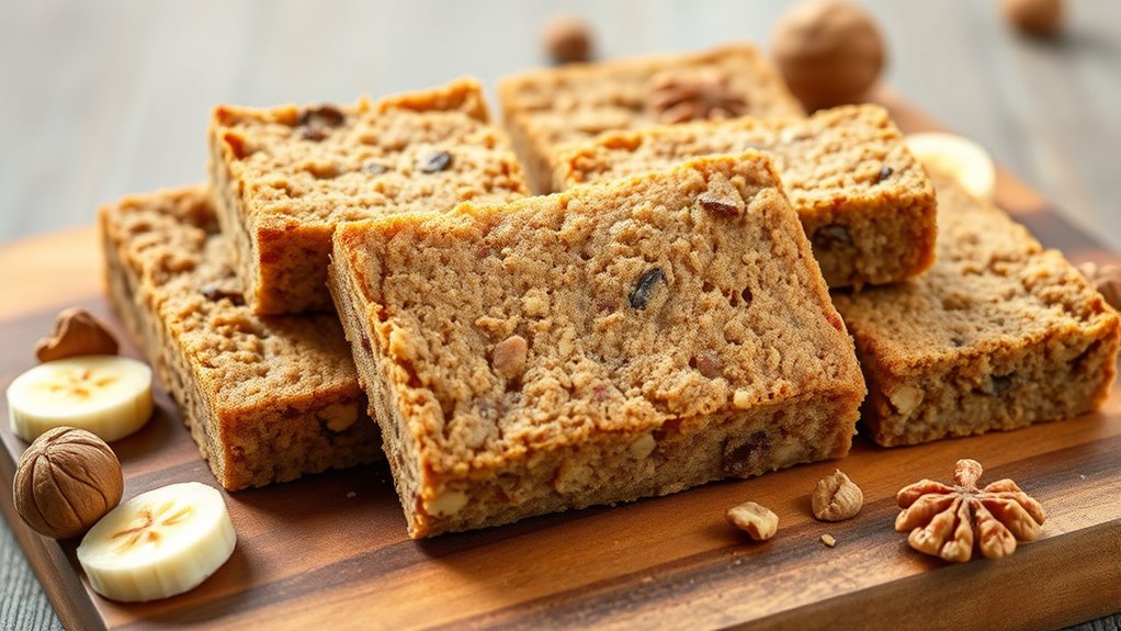 banana bread protein enhanced snack