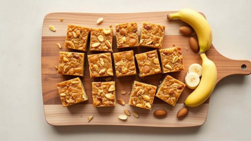 breakfast bars with banana flavor