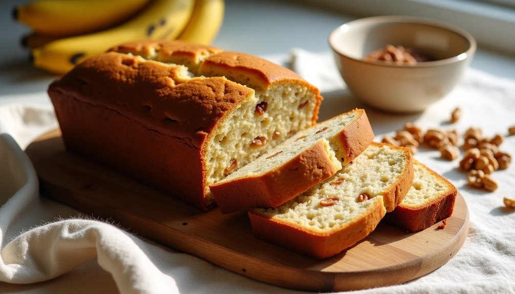 comforting nutty banana infused bread