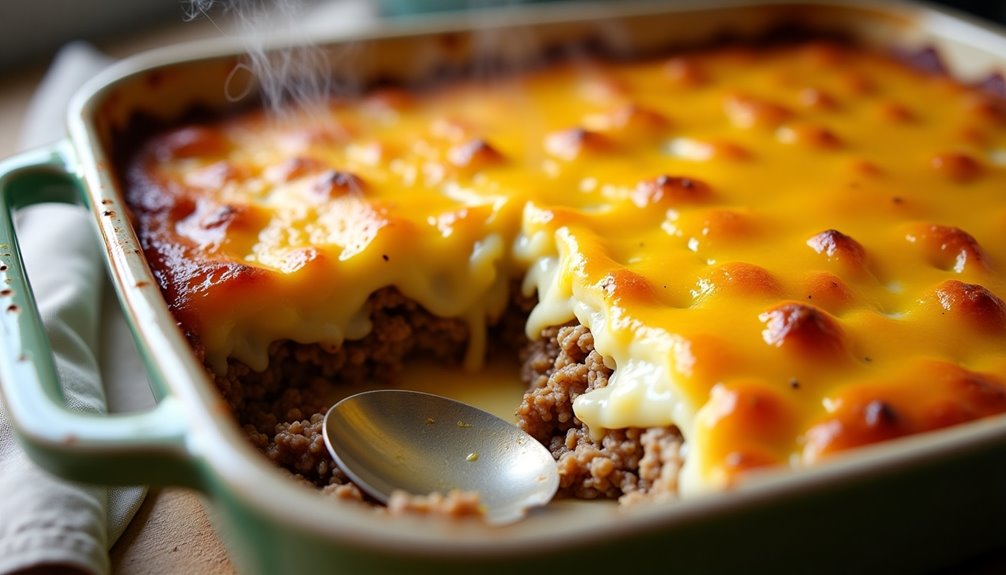creamy beefy potato based casserole