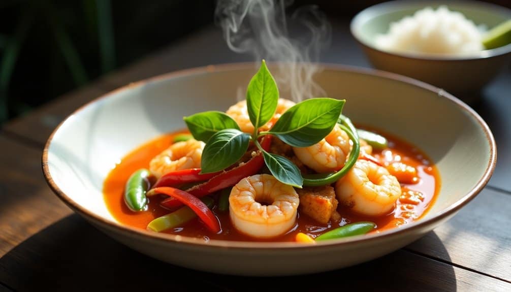 creamy coconut infused shrimp delight