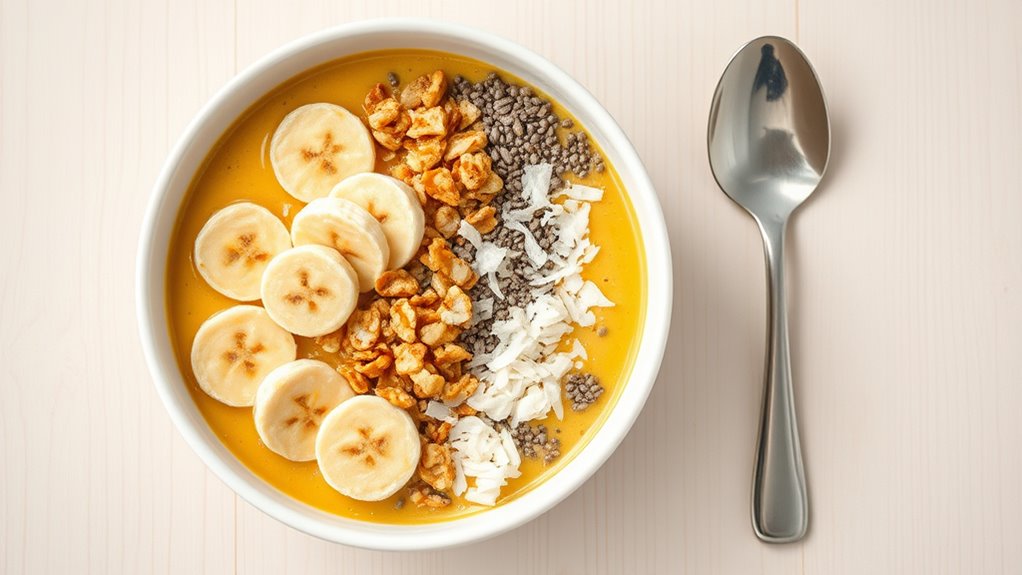 creamy fruity refreshing smoothie breakfast