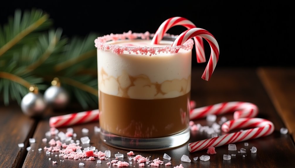 creamy minty alcoholic festive
