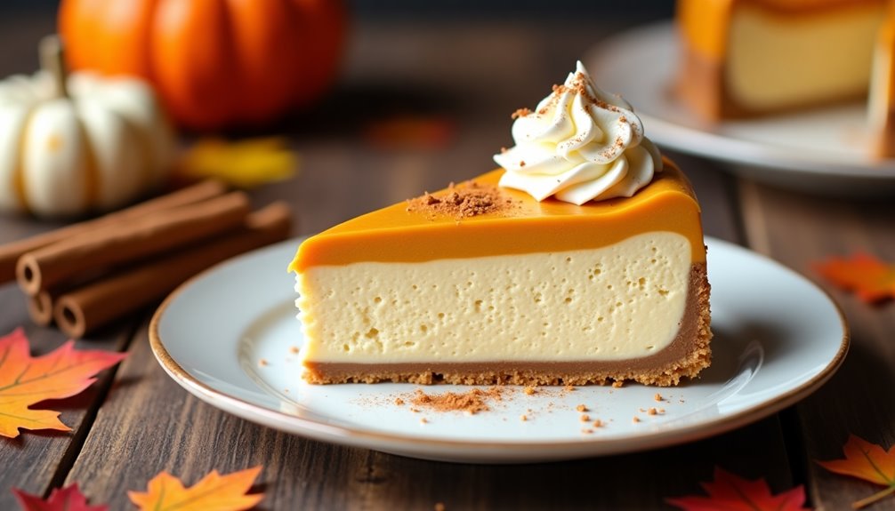 creamy seasonal pumpkin cheesecake