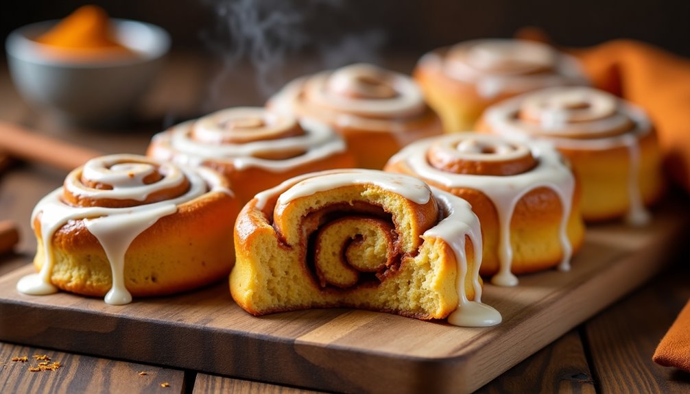 deliciously quick pumpkin cinnamon rolls
