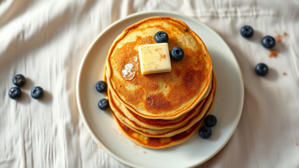 delightfully fluffy banana based pancakes