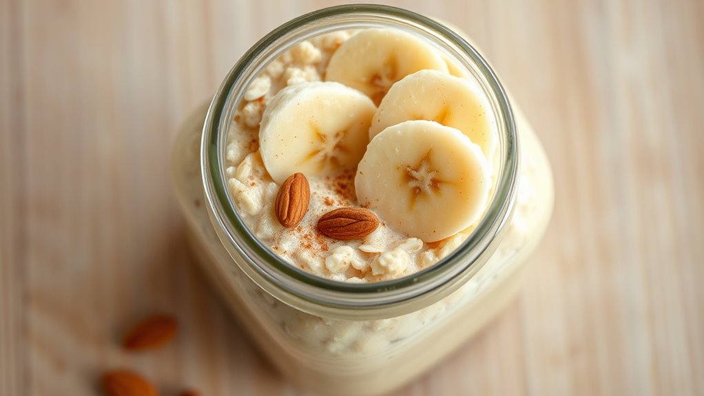 easy banana overnight breakfast