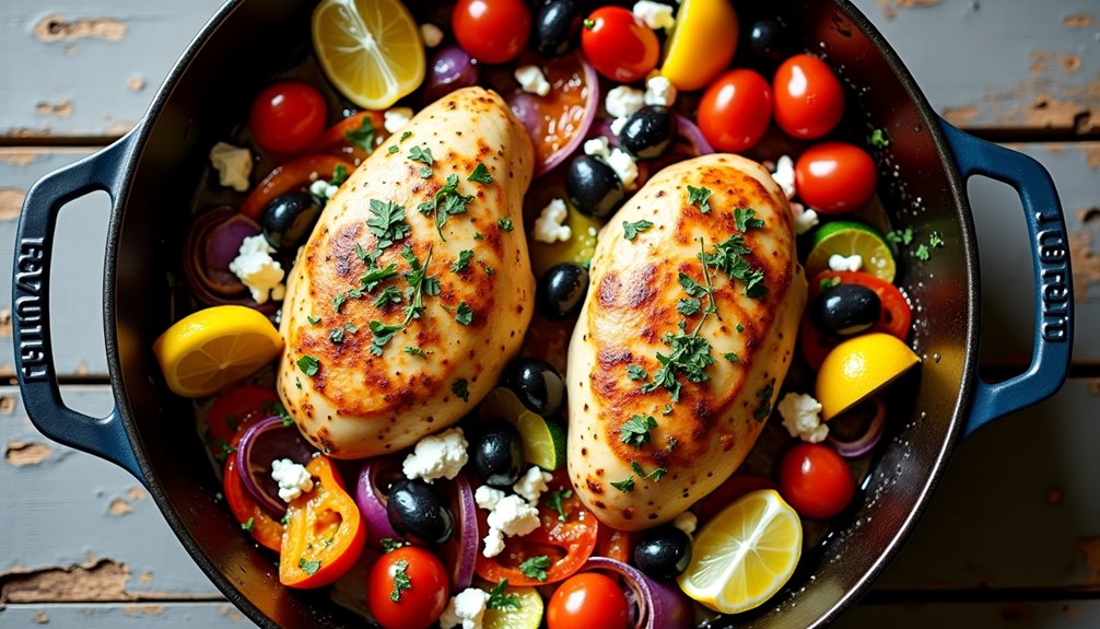 easy one pan mediterranean meal
