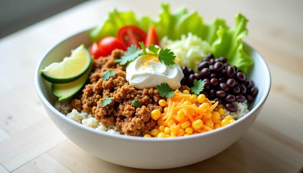 easy turkey taco bowls
