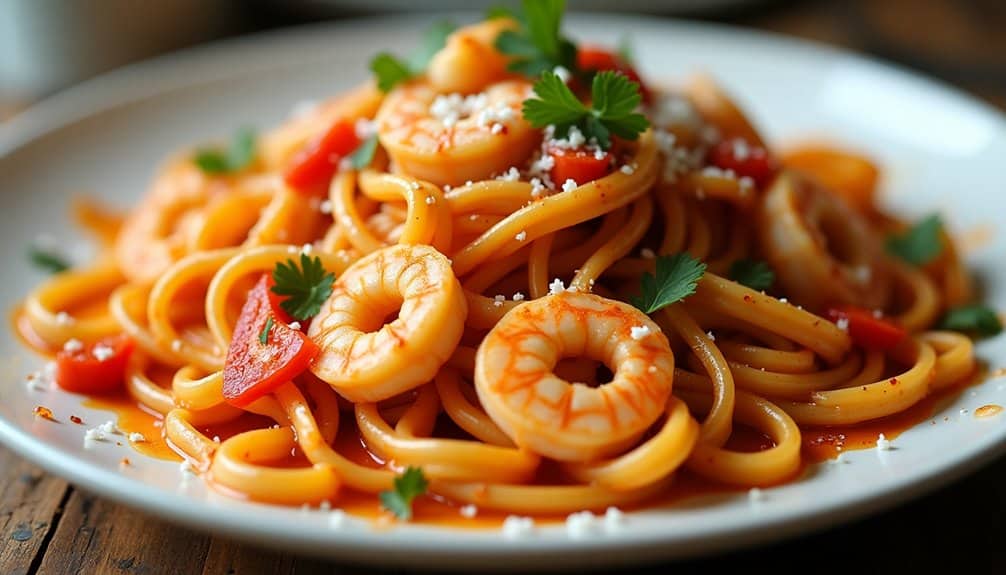 flavorful cajun seasoned shrimp pasta