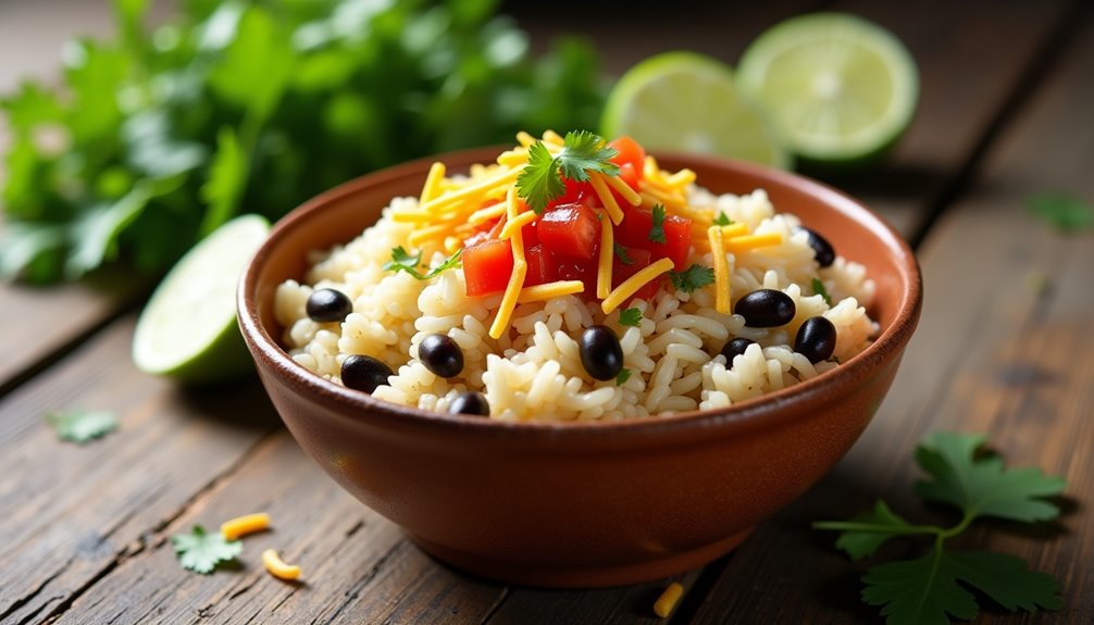 flavorful mexican rice and beans