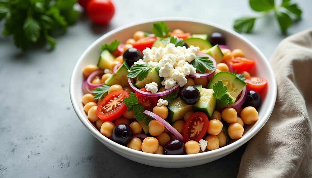 flavorful nutritious mediterranean inspired chickpea salad