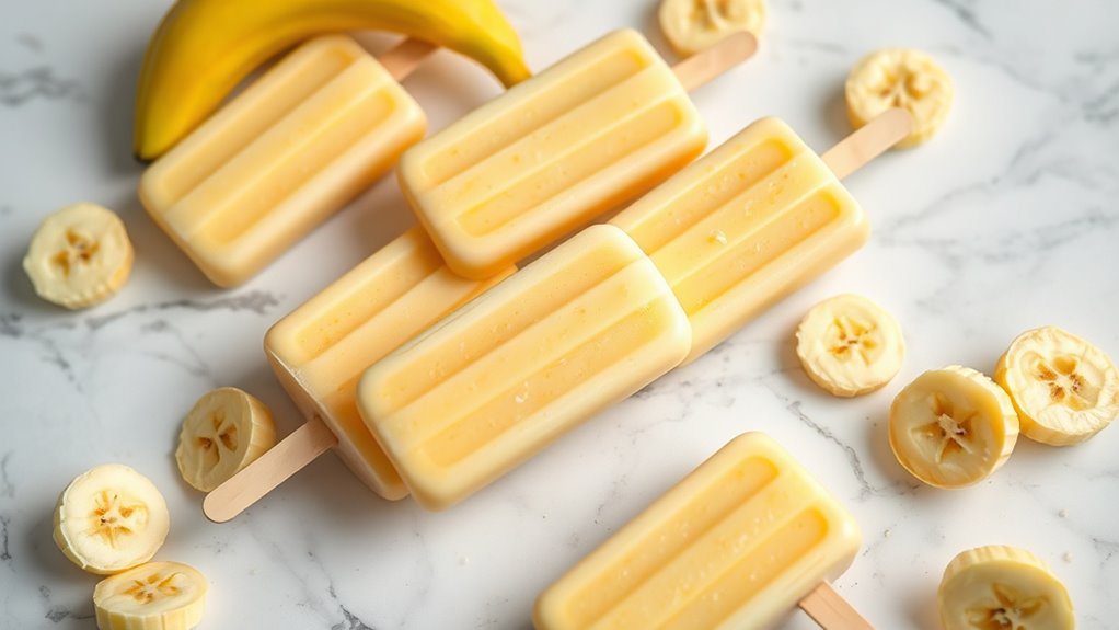 frozen banana smoothie treats