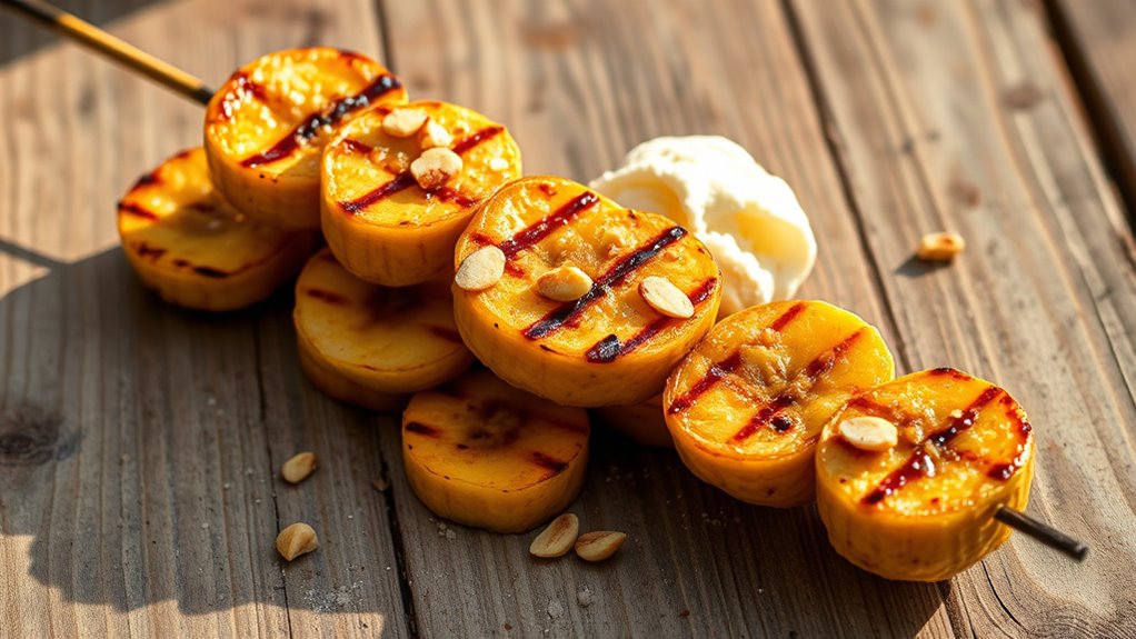 fruity grilled dessert skewers