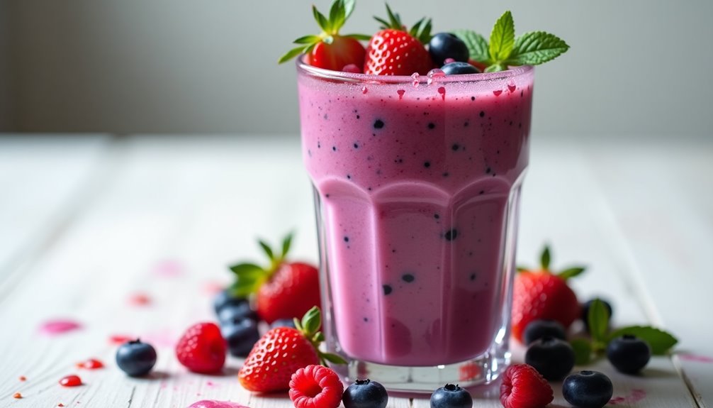fruity vibrant blended breakfast delight