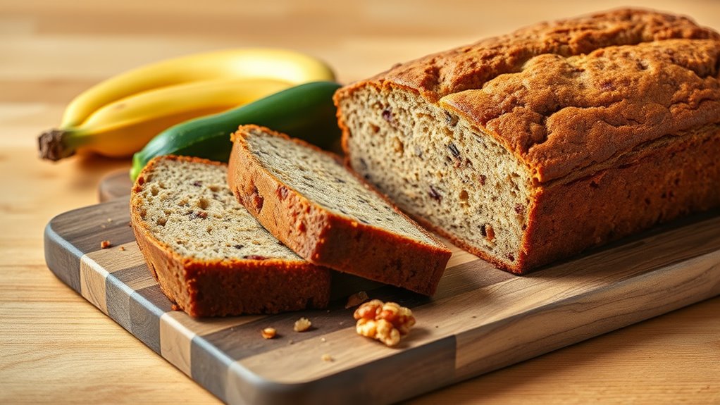 gluten free banana zucchini bread