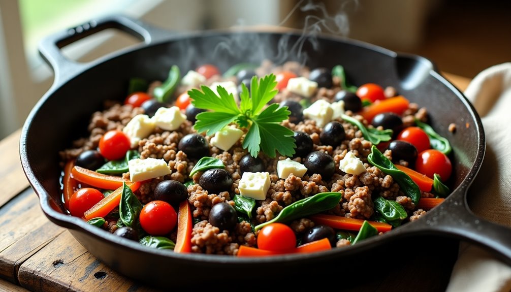 ground beef mediterranean skillet