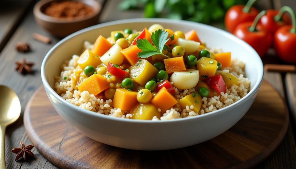 healthy flavorful vegetable based meal