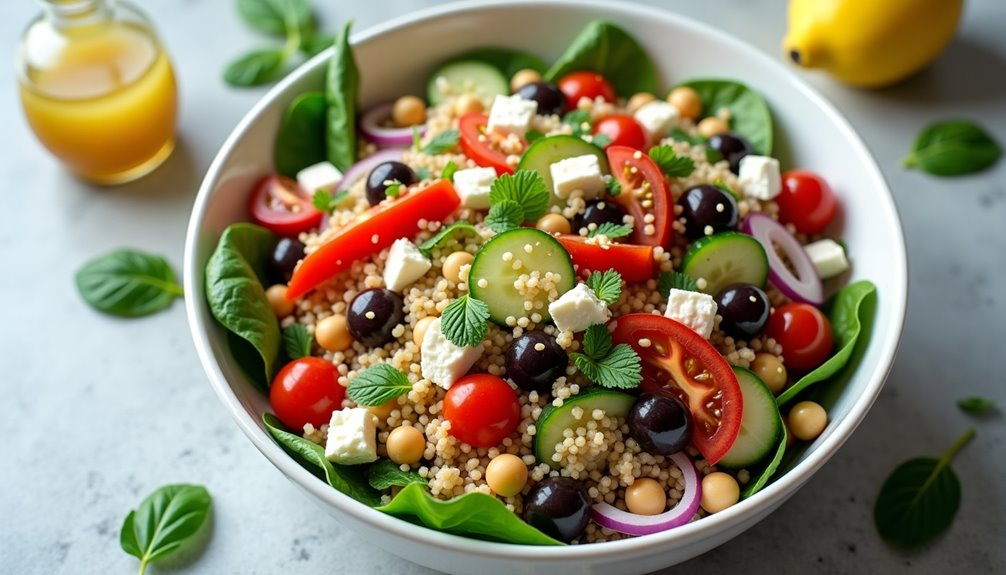 healthy mediterranean grain based dish