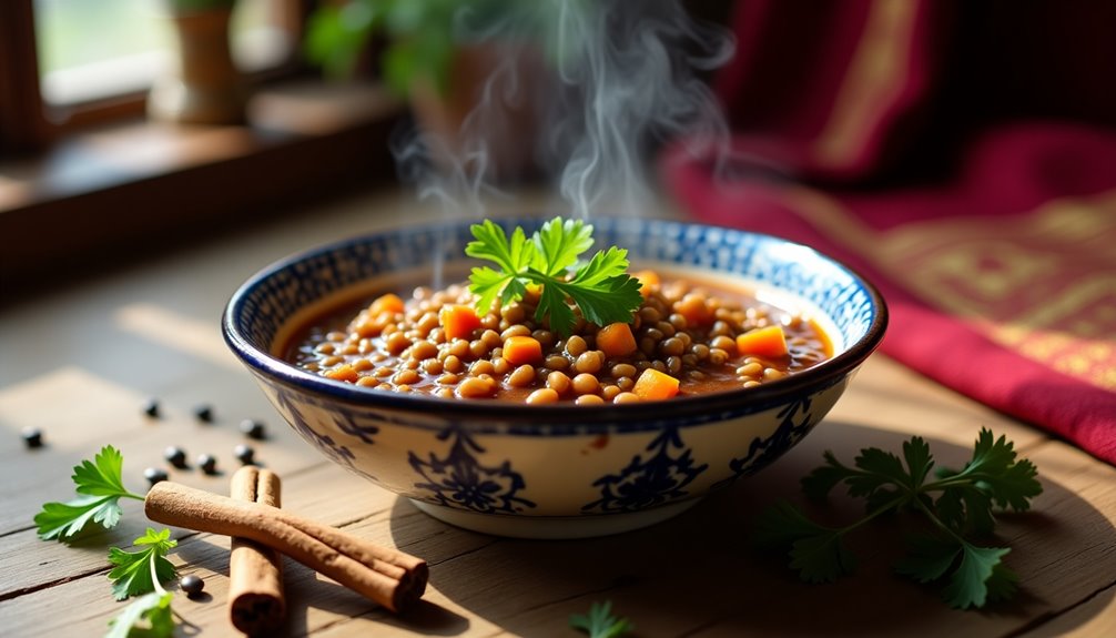 hearty flavorful moroccan lentil stew