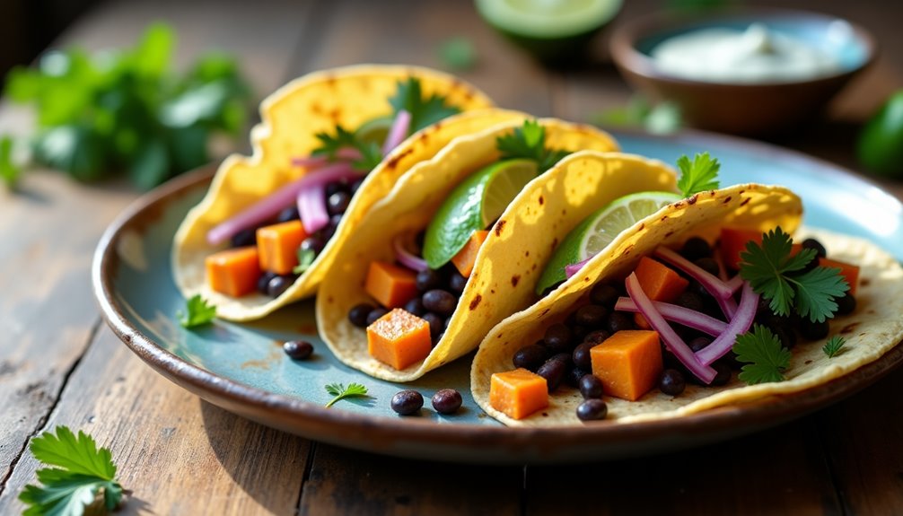 hearty flavorful wholesome vegetarian tacos