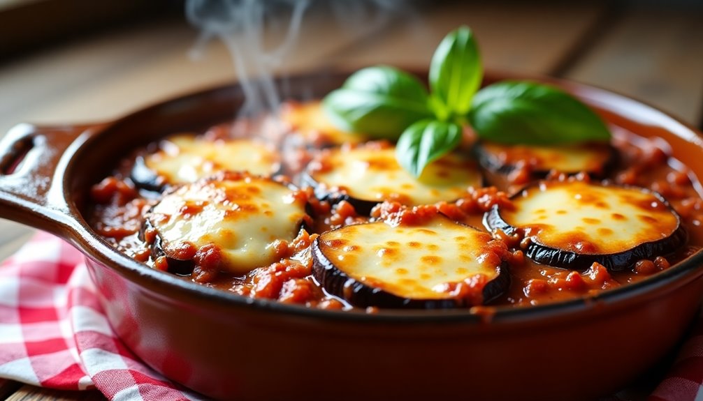 hearty italian beef and eggplant casserole