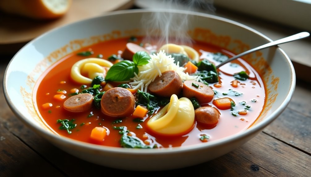 hearty italian style pasta soup