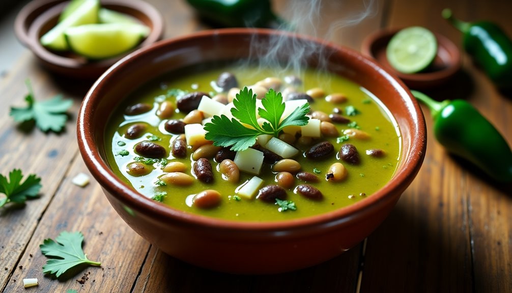 hearty vegetarian chili with tomatillos