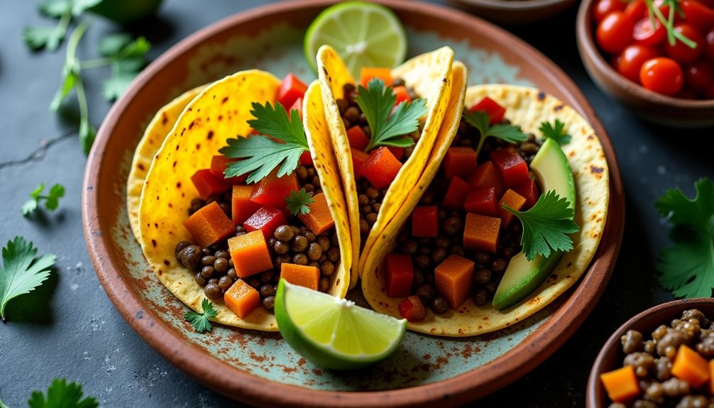 hearty vegetarian taco filling