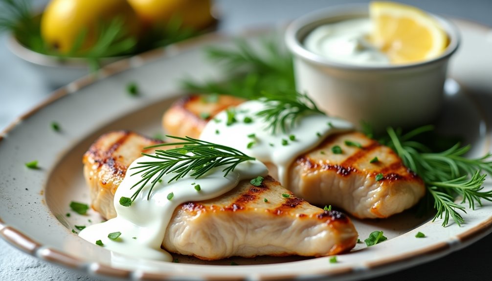 herb infused greek yogurt marinated chicken