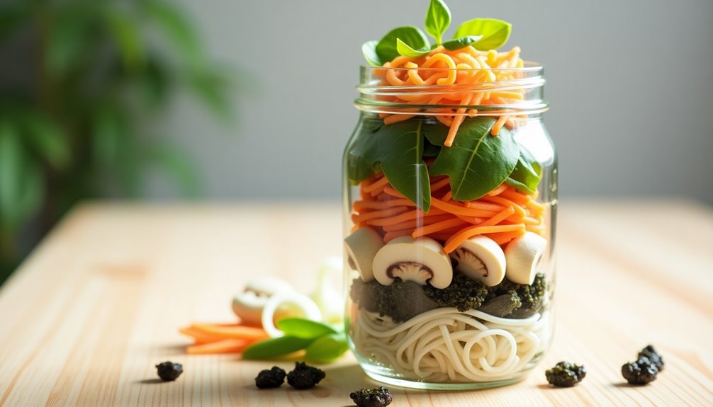 jarred instant noodle based soup