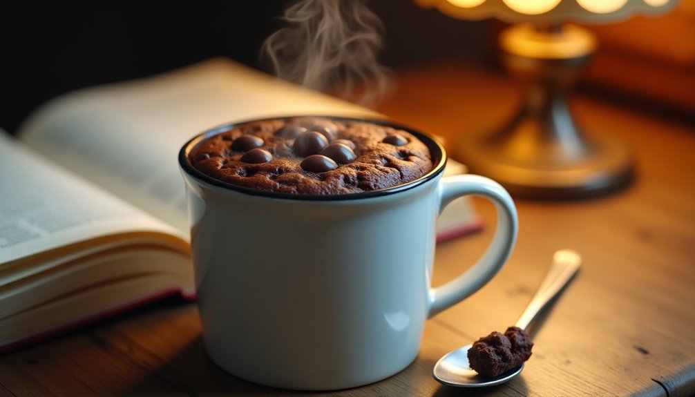 late night study session mug cake