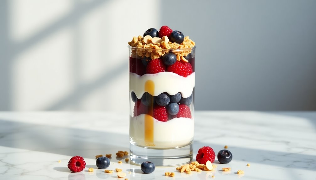layered greek yogurt dessert