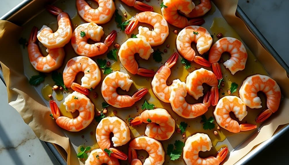 lemon infused baked shrimp dish