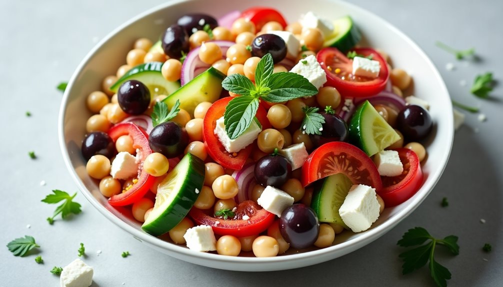 mediterranean legume based salad