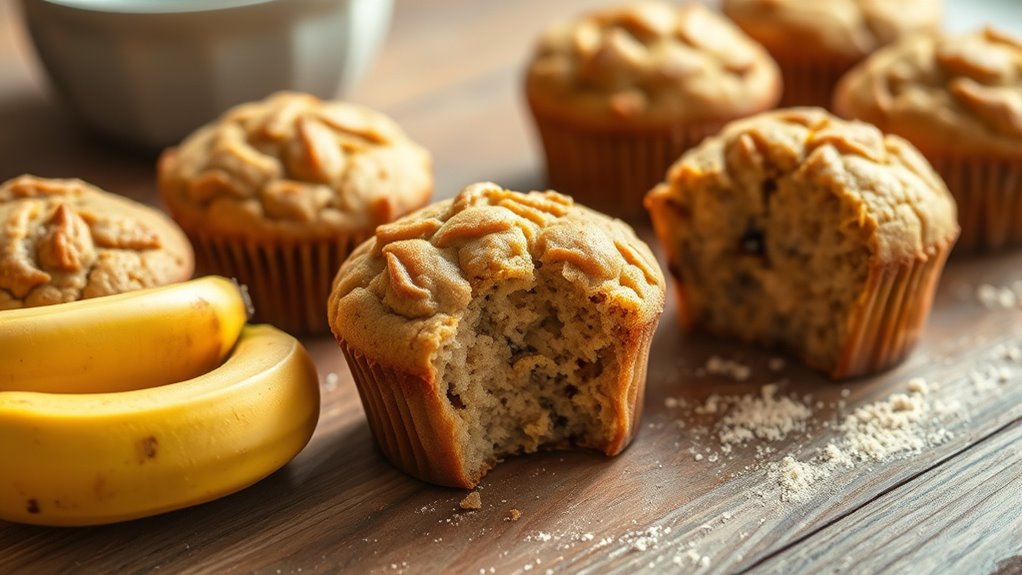 muffins with banana and protein
