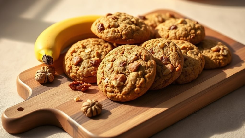 nutritious breakfast cookie with walnuts