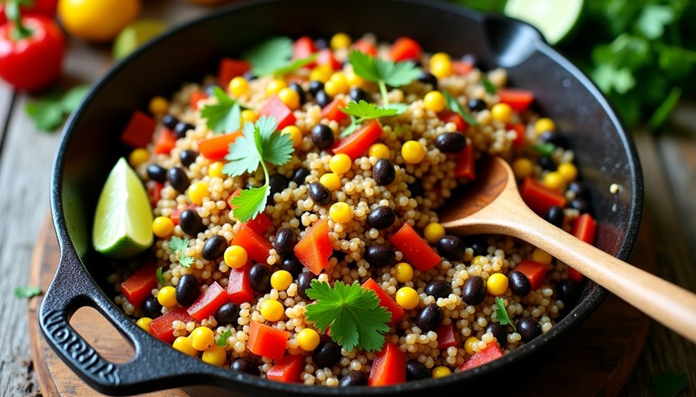 one pan mexican quinoa dish