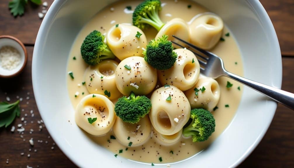 pasta with cheese and broccoli