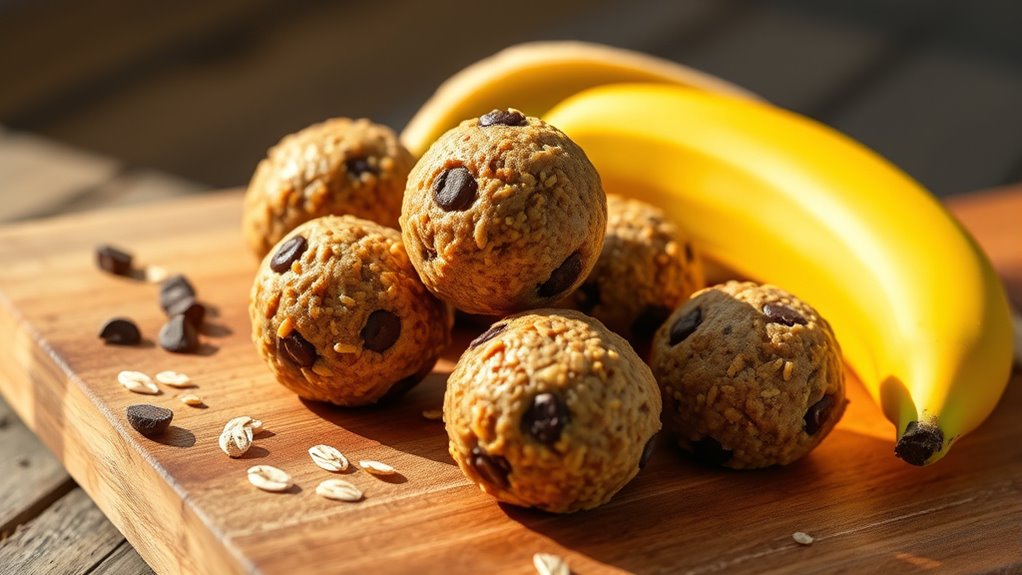 portable bite sized banana flavored energy snacks