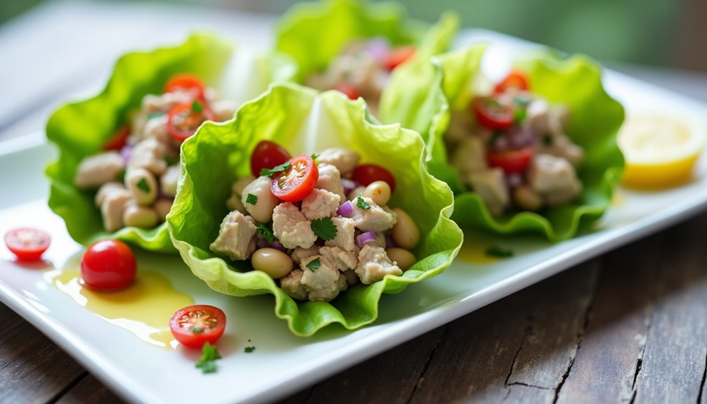 portable healthy seafood wrap