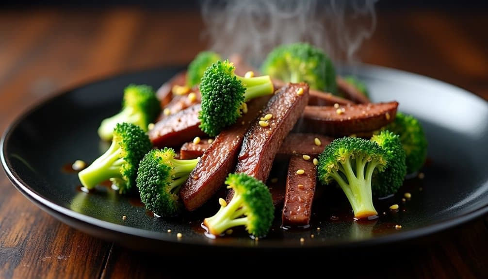 quick beef broccoli meal