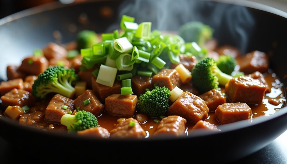 quick beefy broccoli stir fry