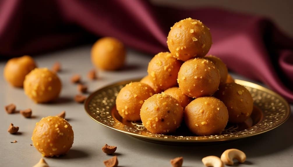 quick easy microwave besan ladoo